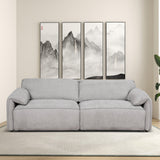 Cleveland - Dual Power Convertible Sofa - Silver - Furniture Home Direct