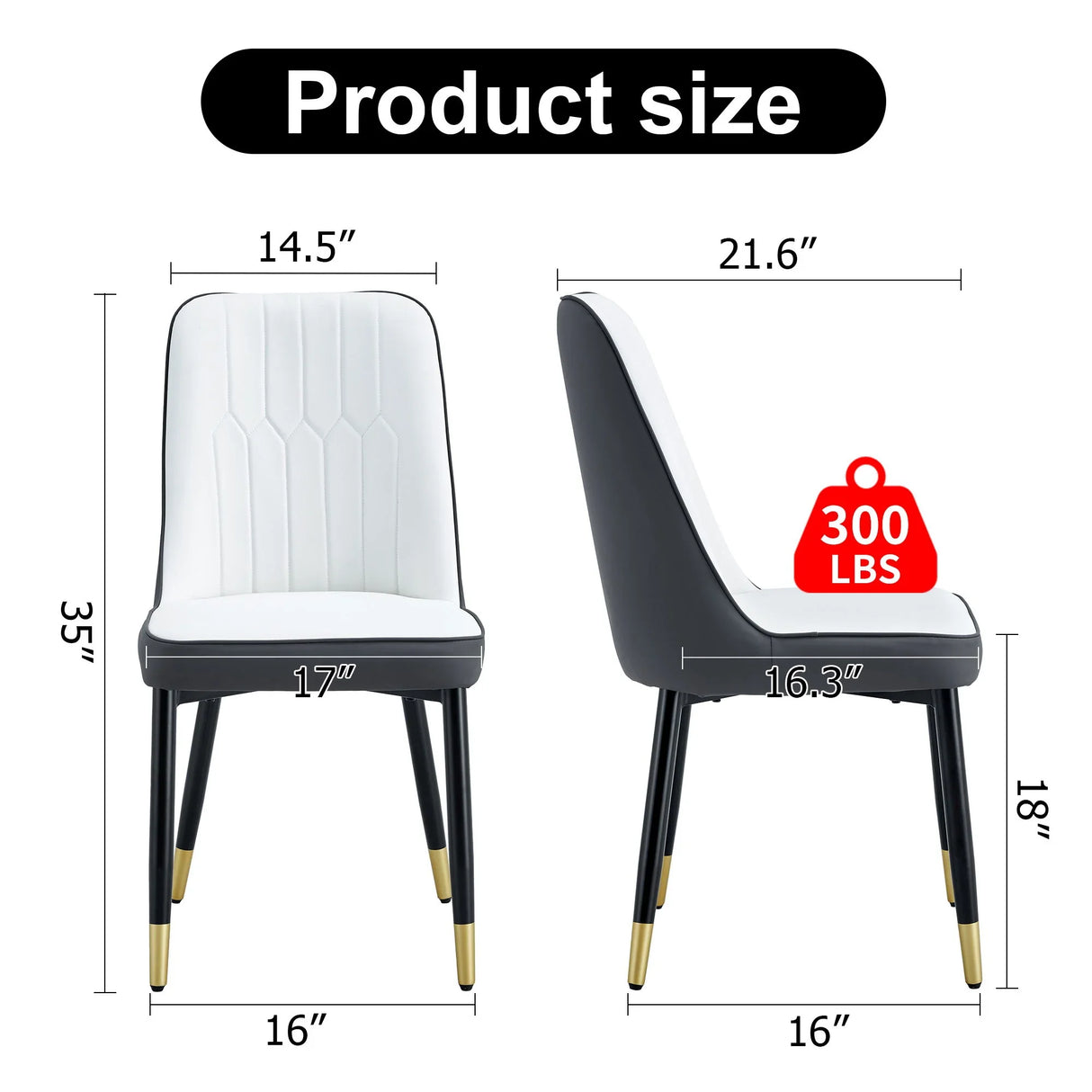 Modern Dining Chair With Metal Leg - Furniture Home Direct