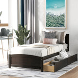 Platform Bed & Headboard, Footboard And Wood Slat Support - Furniture Home Direct