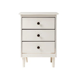 Classic 3 Drawer Solid Wood Nightstand - Furniture Home Direct