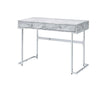 Tigress - Printed Faux Marble Top Writing Desk - White - Furniture Home Direct