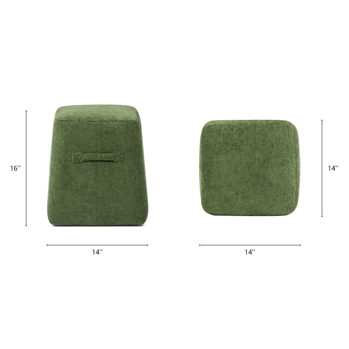 Clyde - Tapered Square Upholstered Ottoman - Furniture Home Direct