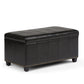 Amelia - Transitional Storage Ottoman Bench - Furniture Home Direct
