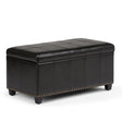 Amelia - Transitional Storage Ottoman Bench - Furniture Home Direct