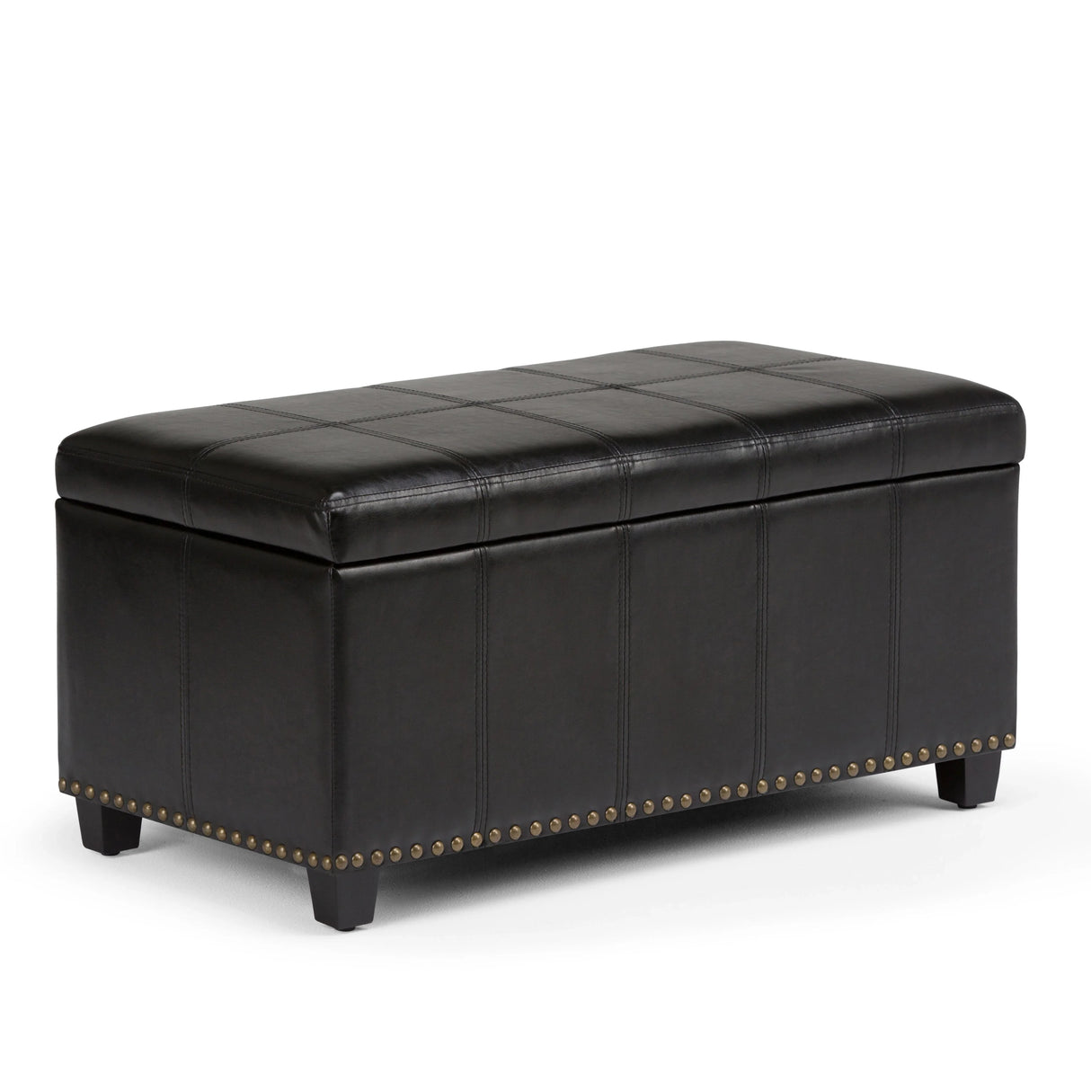 Amelia - Transitional Storage Ottoman Bench - Furniture Home Direct