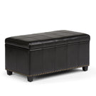 Amelia - Transitional Storage Ottoman Bench - Furniture Home Direct