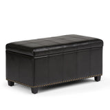 Amelia - Transitional Storage Ottoman Bench - Furniture Home Direct