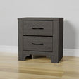 Junipe - 2 Drawer Nightstand - Brown - Furniture Home Direct