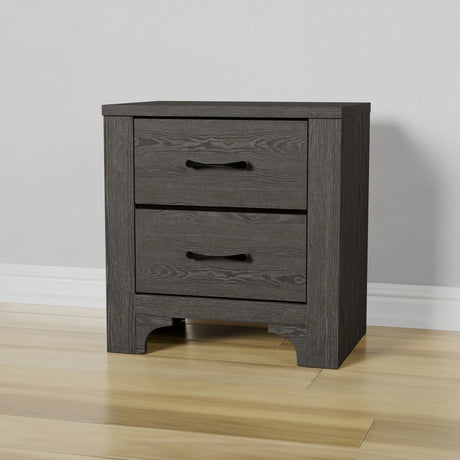 Junipe - 2 Drawer Nightstand - Brown - Furniture Home Direct