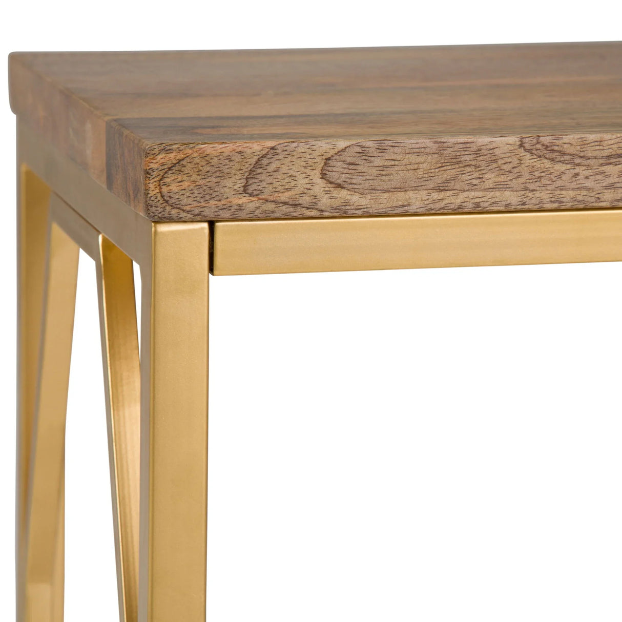 Selma - Handcrafted Metal And Wood Accent Table - Furniture Home Direct