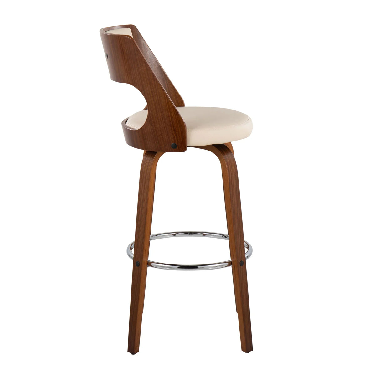 Cecina - Mid-Century Modern Barstool With Swivel (Set of 2) - Furniture Home Direct