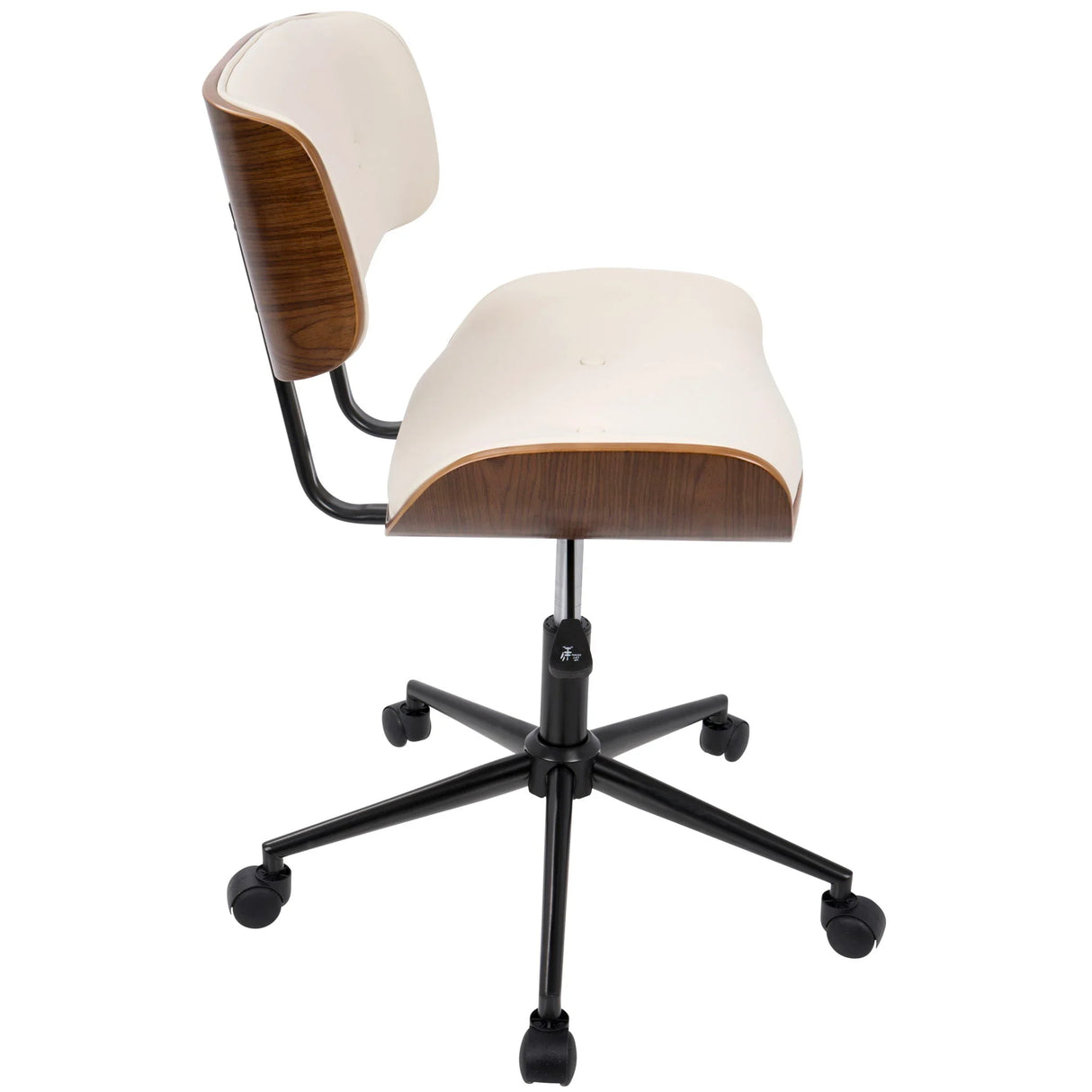 Lombardi - Mid Century Modern Adjustable Office Chair With Swivel - Furniture Home Direct