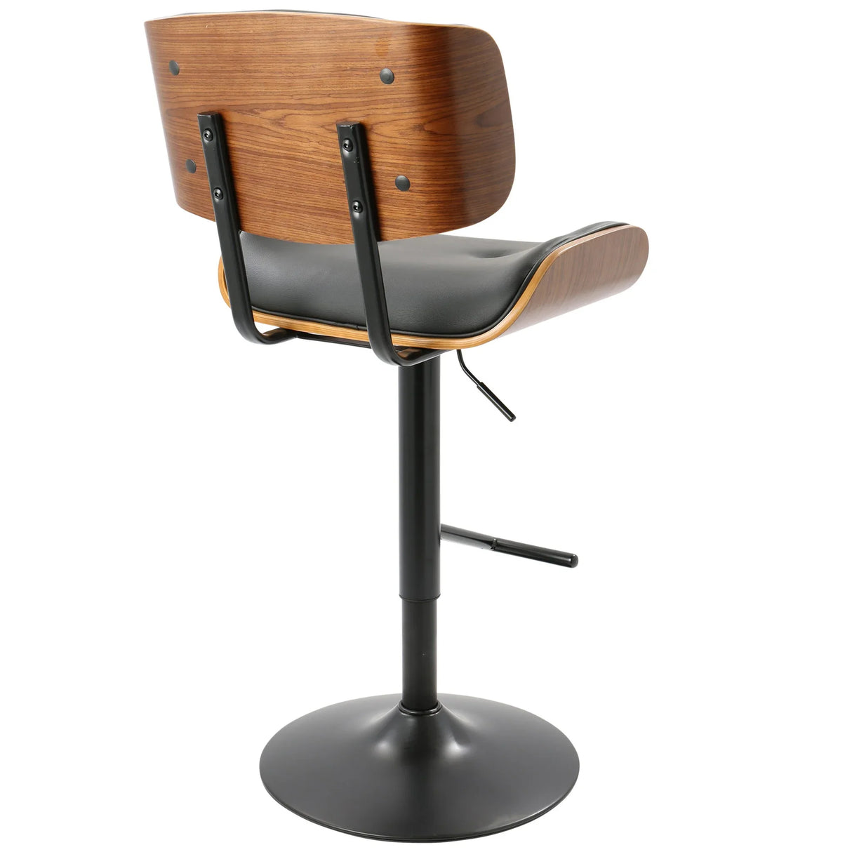 Lombardi - Mid Century Modern Adjustable Barstool - Furniture Home Direct