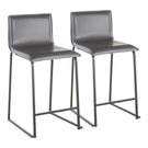 Mara - Upholstered Contemporary Counter Stool (Set of 2) - Furniture Home Direct