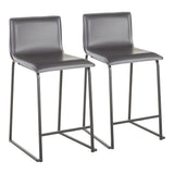 Mara - Upholstered Contemporary Counter Stool (Set of 2) - Furniture Home Direct