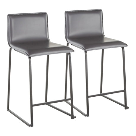 Mara - Upholstered Contemporary Counter Stool (Set of 2) - Furniture Home Direct