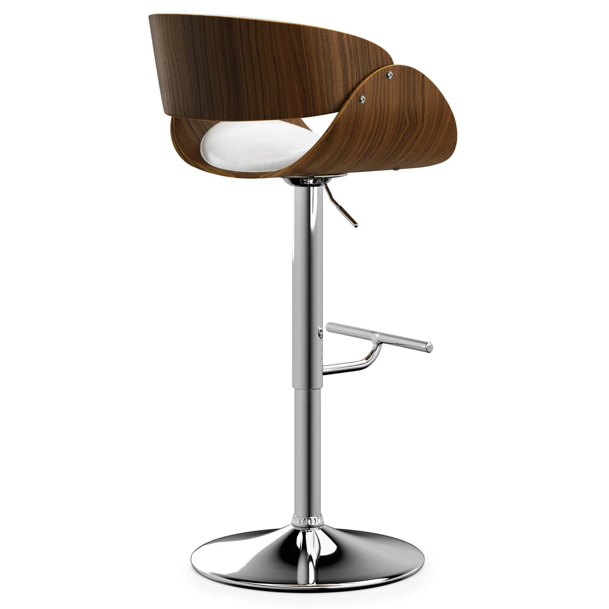 Amery - Mid Century Modern Adjustable Swivel Bar Stool - Furniture Home Direct