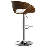 Amery - Mid Century Modern Adjustable Swivel Bar Stool - Furniture Home Direct