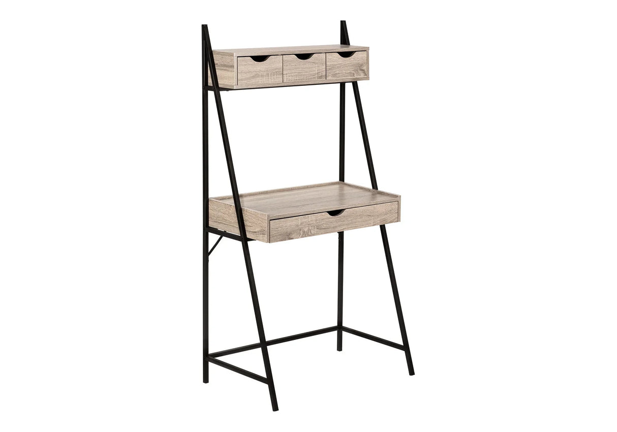 Computer Desk For Home Office, Laptop, Leaning, Storage Drawers, Contemporary & Modern - Furniture Home Direct