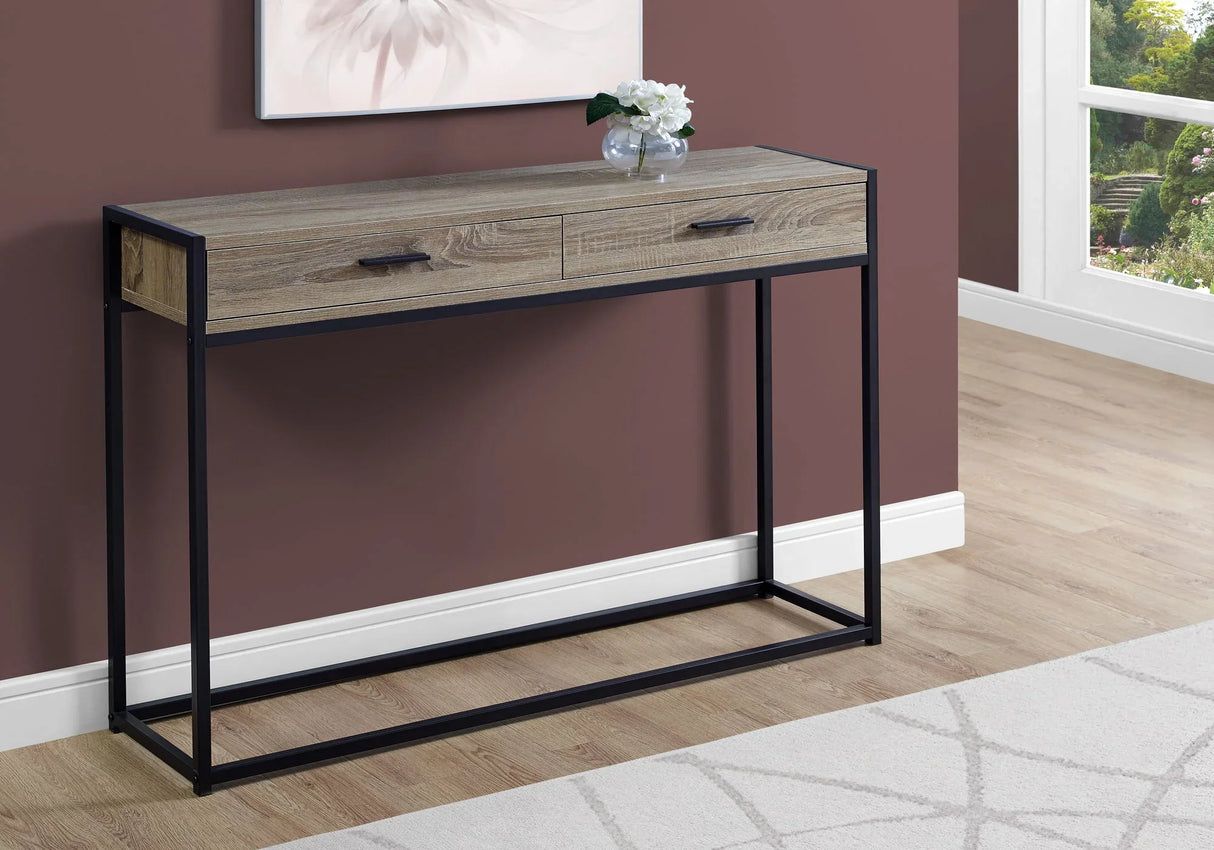Accent Console Table For Entryway, Storage Drawers, Contemporary & Modern - Furniture Home Direct