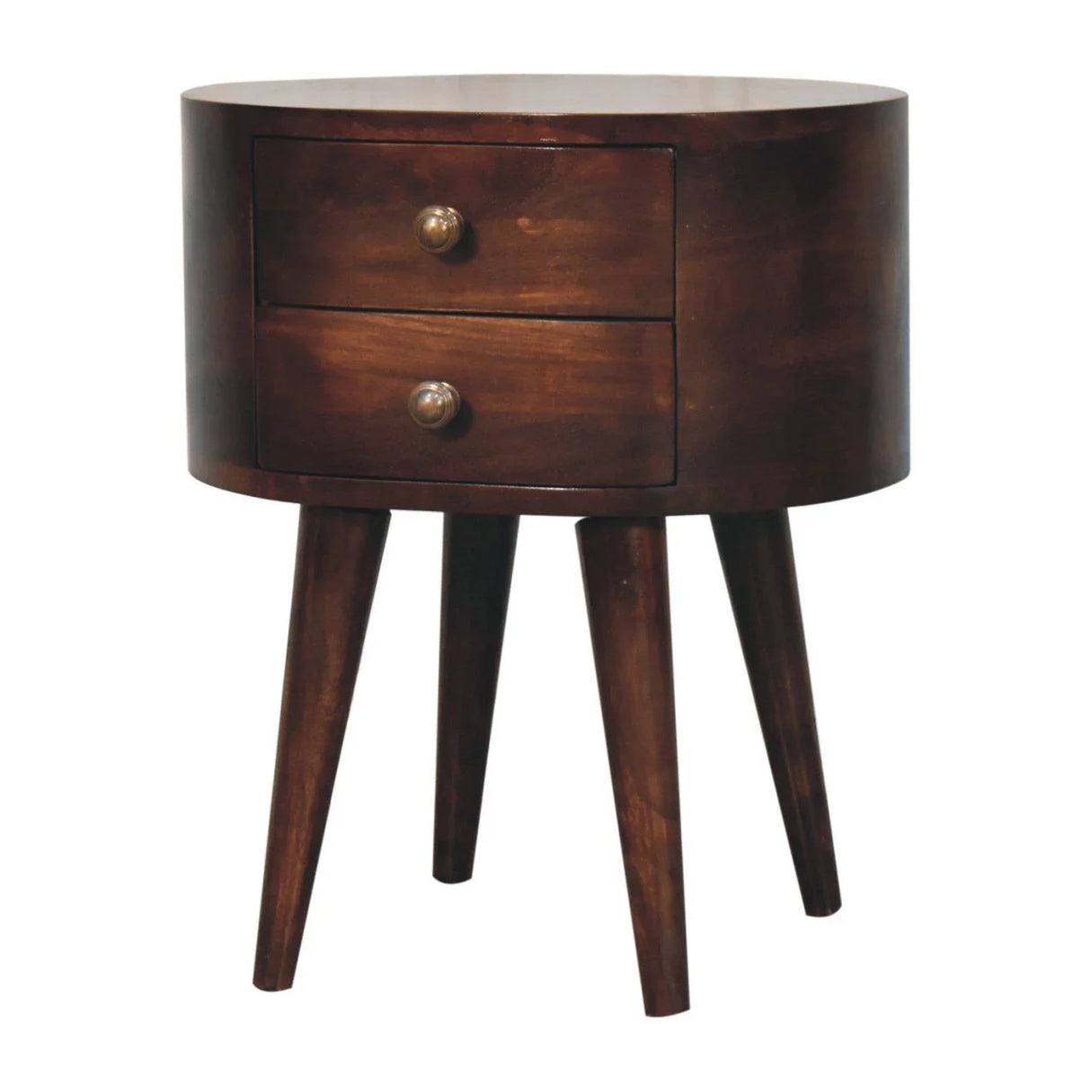 Rounded Bedside Table - Furniture Home Direct