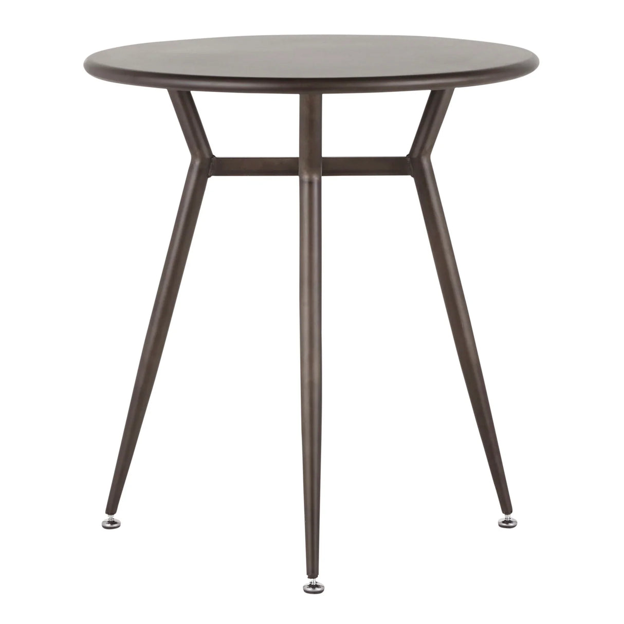 Clara - Industrial Round Dinette Table - Antique - Furniture Home Direct