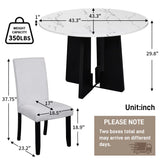 5 Piece Round Dining Table Set, Modern Dining Table And 4 Upholstered Chairs For Dining Room - Furniture Home Direct