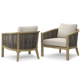 Parkside - Outdoor Conversation Chair (Set of 2) - Natural - Furniture Home Direct