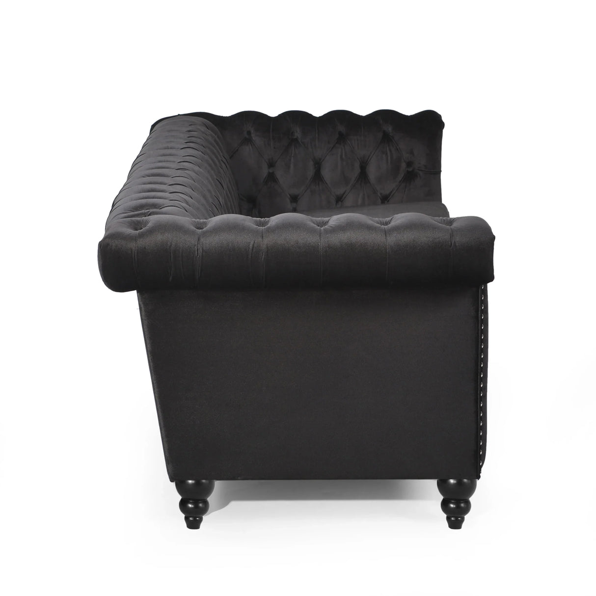 Traditional Charcoal Gray Sofa - Furniture Home Direct
