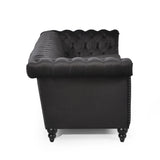 Traditional Charcoal Gray Sofa - Furniture Home Direct