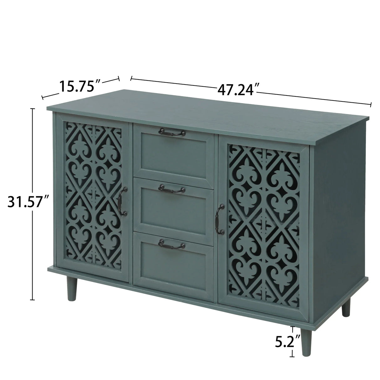 2 Door 3 Drawer Cabinet - Furniture Home Direct