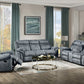 Zubaida - Two Tone Velvet 3 Piece Recliner Living Room Set - Furniture Home Direct