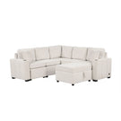 Sectional Sofa Convertible Pull-Out Sofa Bed With A Movable Storage Ottoman For Living Room - Furniture Home Direct
