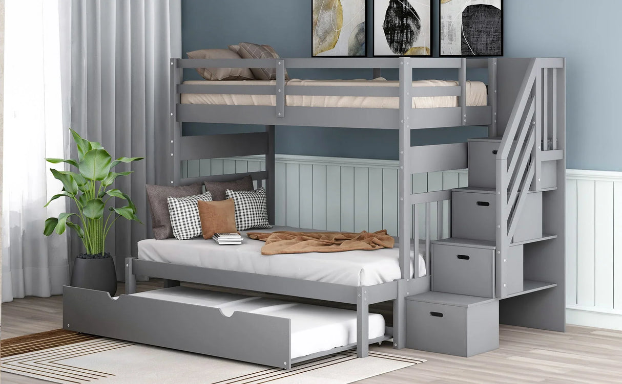 Bunk Bed With Twin Size Trundle - Furniture Home Direct