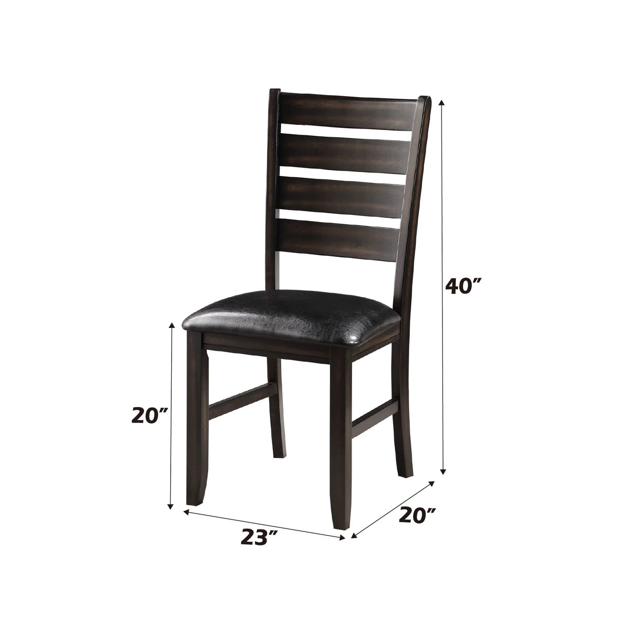Urbana - Synthetic Leather Side Chair (Set of 2) - Furniture Home Direct
