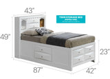 Marilla - Storage Bed With Bookcase Headboard - Furniture Home Direct