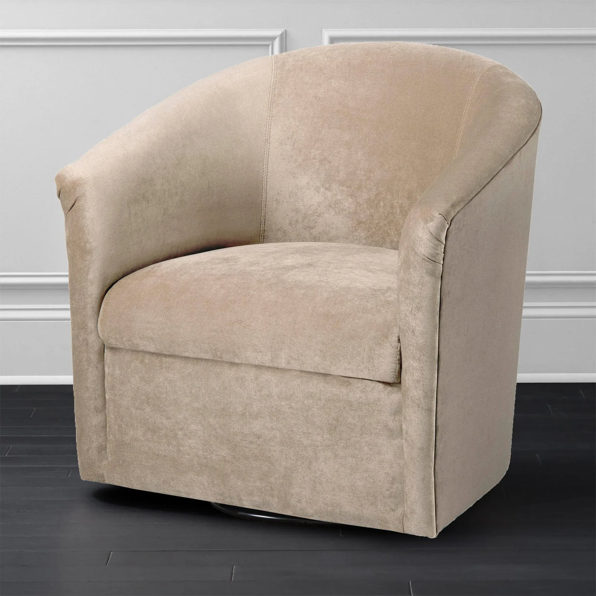 Eden - Swivel Chair With Microfiber Upholstery And Hardwood Frame - Furniture Home Direct