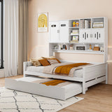 Daybed With All-In-One Cabinet And Shelf - Furniture Home Direct