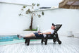 Outdoor Oversized Chaise Lounge Chair - Black - Furniture Home Direct
