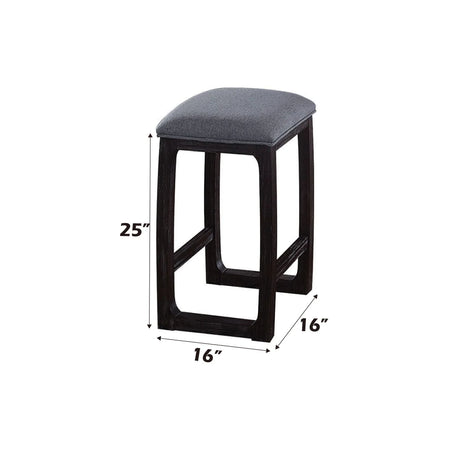 Razo - Weathered Counter Height Stool - Gray - Furniture Home Direct