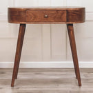 Rounded Wood Table