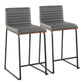 Mason Mara - Contemporary Fixed Height Quality Counter Stool (Set of 2) - Furniture Home Direct