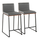 Mason Mara - Contemporary Fixed Height Quality Counter Stool (Set of 2) - Furniture Home Direct