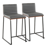 Mason Mara - Contemporary Fixed Height Quality Counter Stool (Set of 2) - Furniture Home Direct