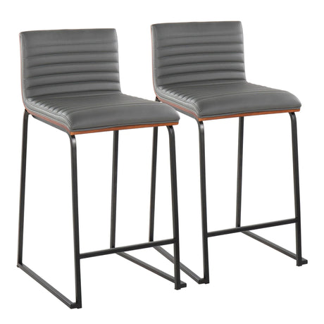 Mason Mara - Contemporary Fixed Height Quality Counter Stool (Set of 2) - Furniture Home Direct