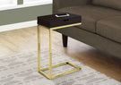 Accent Table, C - Shaped Contemporary & Modern Elegant Design - Furniture Home Direct