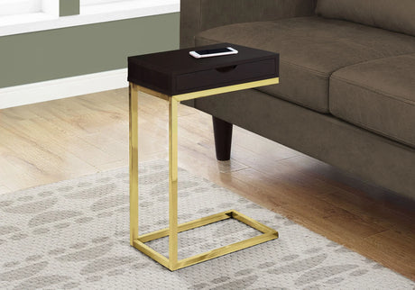 Accent Table, C - Shaped Contemporary & Modern Elegant Design - Furniture Home Direct