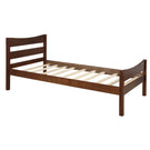 Twin Size Platform Bed With Headboard And Wooden Slat Support - Furniture Home Direct