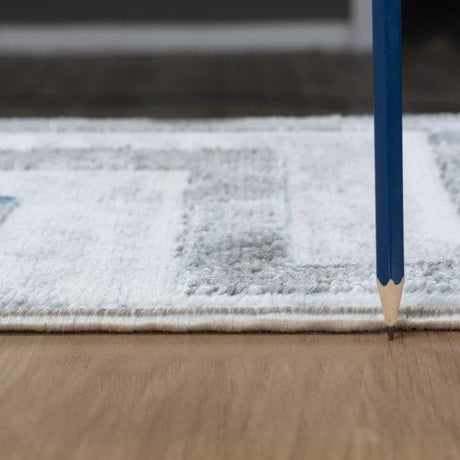 Nova - 2'7" X 7' Area Rug Polypropylene - White - Furniture Home Direct