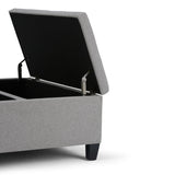 Ellis - Coffee Table Storage Ottoman Contemporary Design - Furniture Home Direct